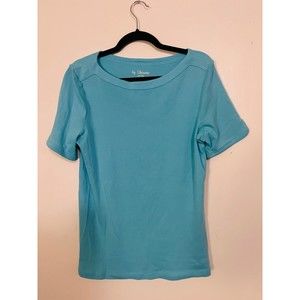 NWOT Chico's boat-neck tee Top size 2 (12/14)